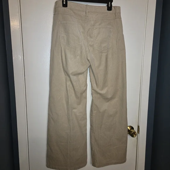 Cabi Beige Corduroy Wide-Leg Pants - Picture 4 of 6